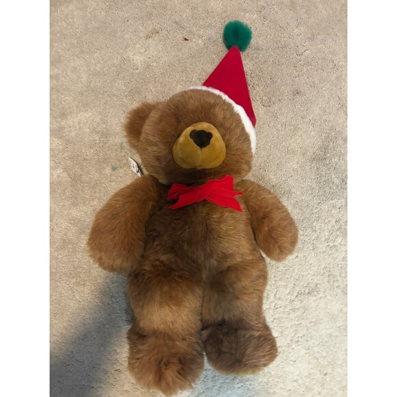 Other - JCPENNY BEAR VINTAGE Christmas Hat & Bow